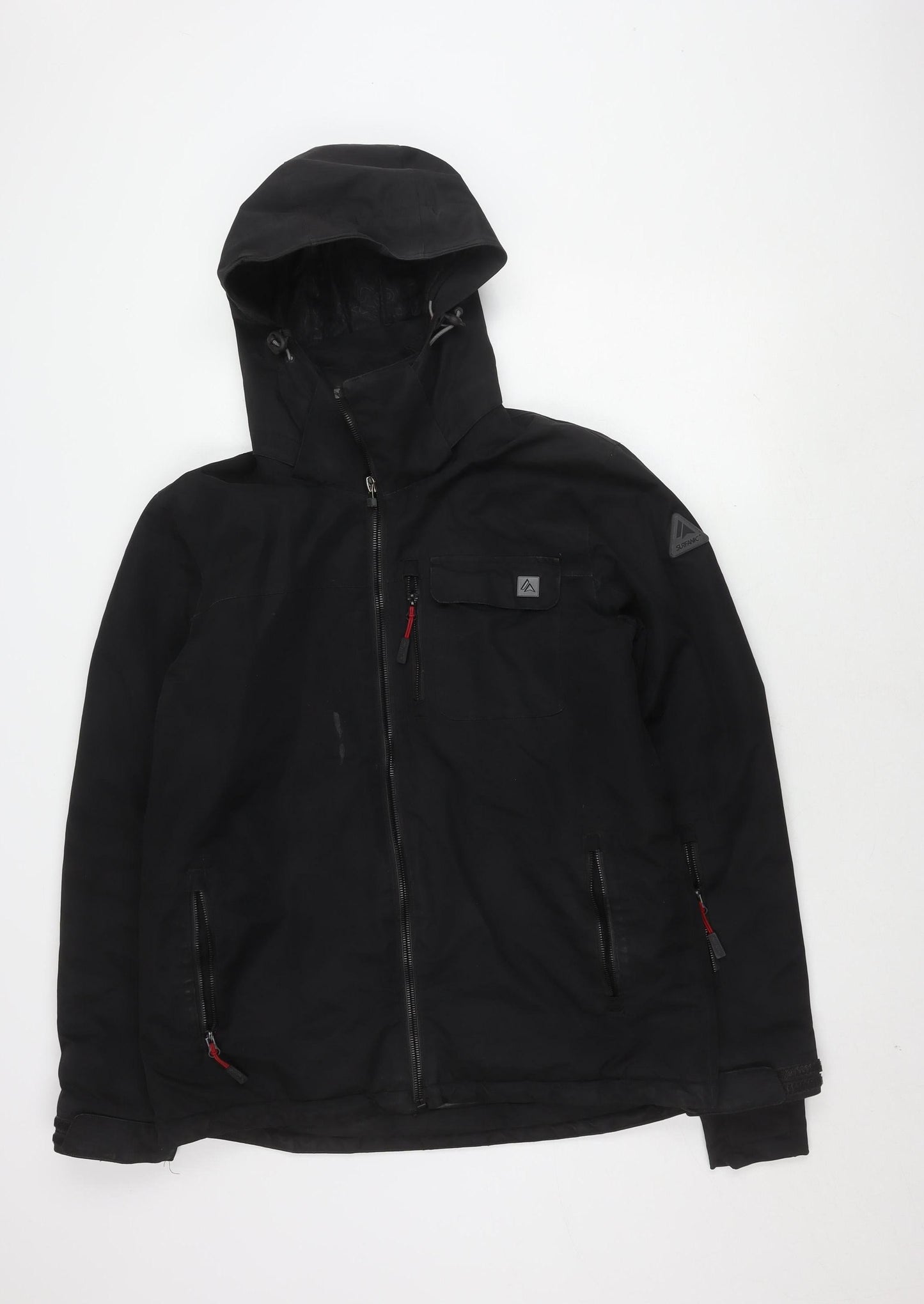 Surfanic Men's Black Waterproof M Rain Coat