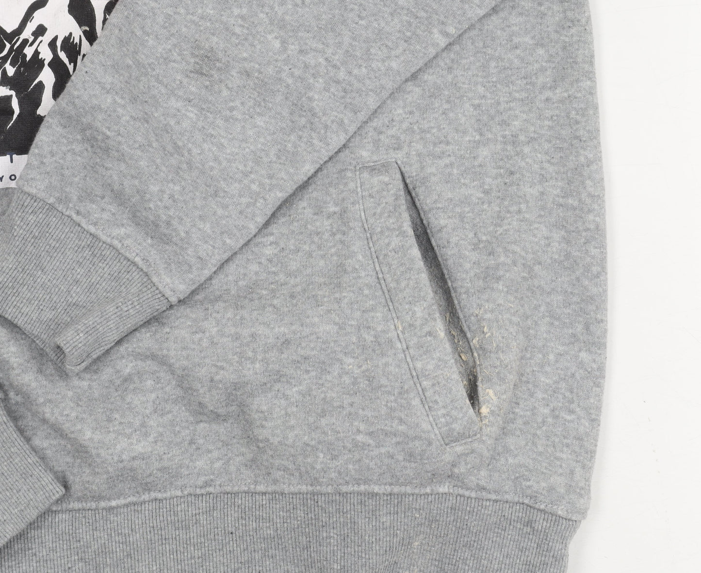 Genetic Apparel Men's Grey Hoodie M Pullover Urban
