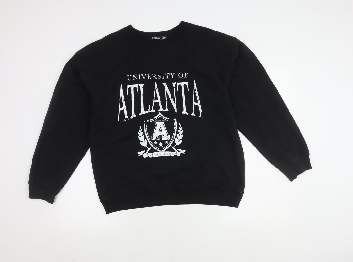 boohoo Unisex Black XL Pullover Sweatshirt