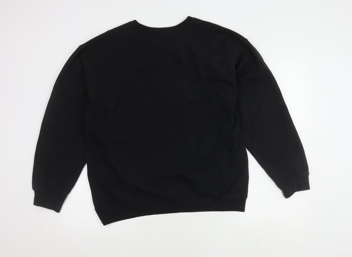 boohoo Unisex Black XL Pullover Sweatshirt