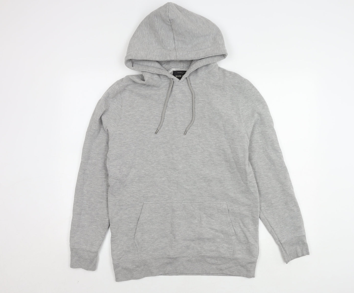 River Island Men's Grey S Pullover Hoodie