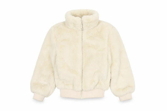 H&M Girls Ivory Bomber Jacket Size 11 Years