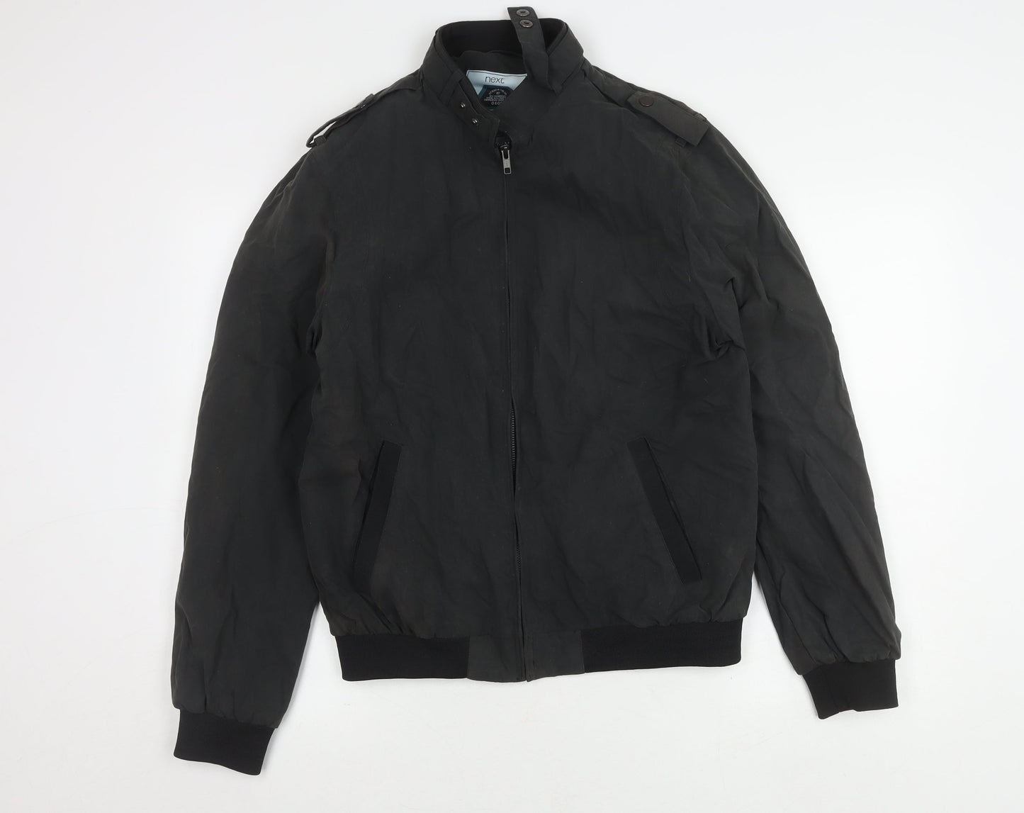 Next Men's Black Medium Stand-Up Collar Jacket