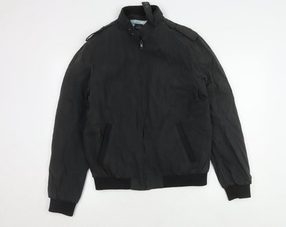 Next Men's Black Medium Stand-Up Collar Jacket