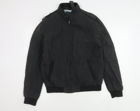 Next Men's Black Medium Stand-Up Collar Jacket