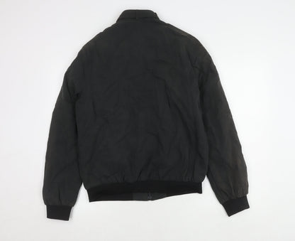 Next Men's Black Medium Stand-Up Collar Jacket