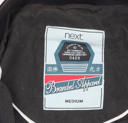 Next Men's Black Medium Stand-Up Collar Jacket