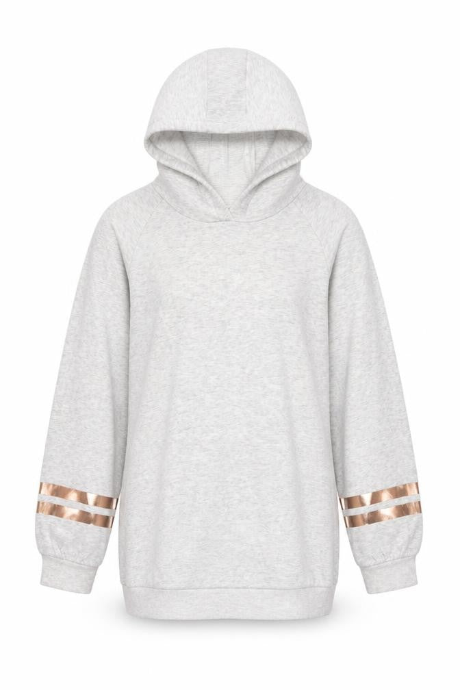 Marks & Spencer Girls Grey Hooded Hoodie - Size 13 Years