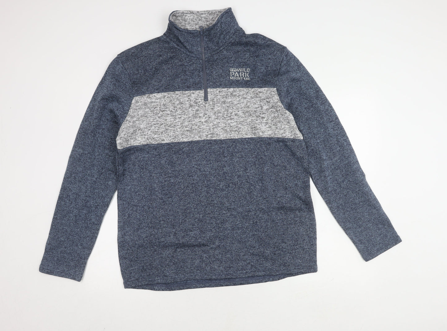 Atlasformen Men's Blue 1/2 Zip Sweatshirt M