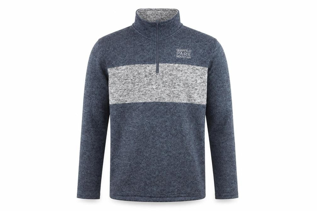 Atlasformen Men's Blue 1/2 Zip Sweatshirt M