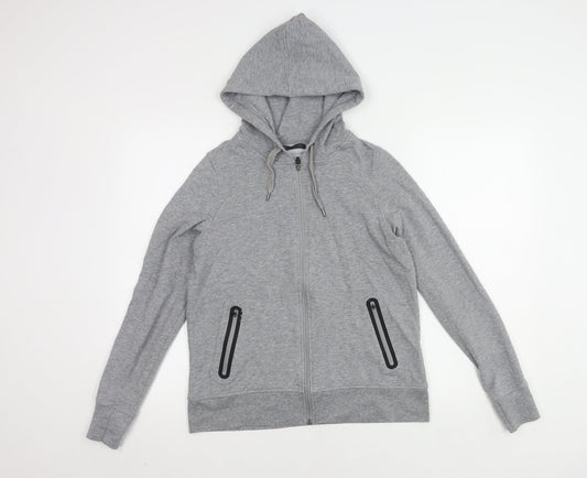 Marks and Spencer Women's Grey Cotton Jacket Size 12