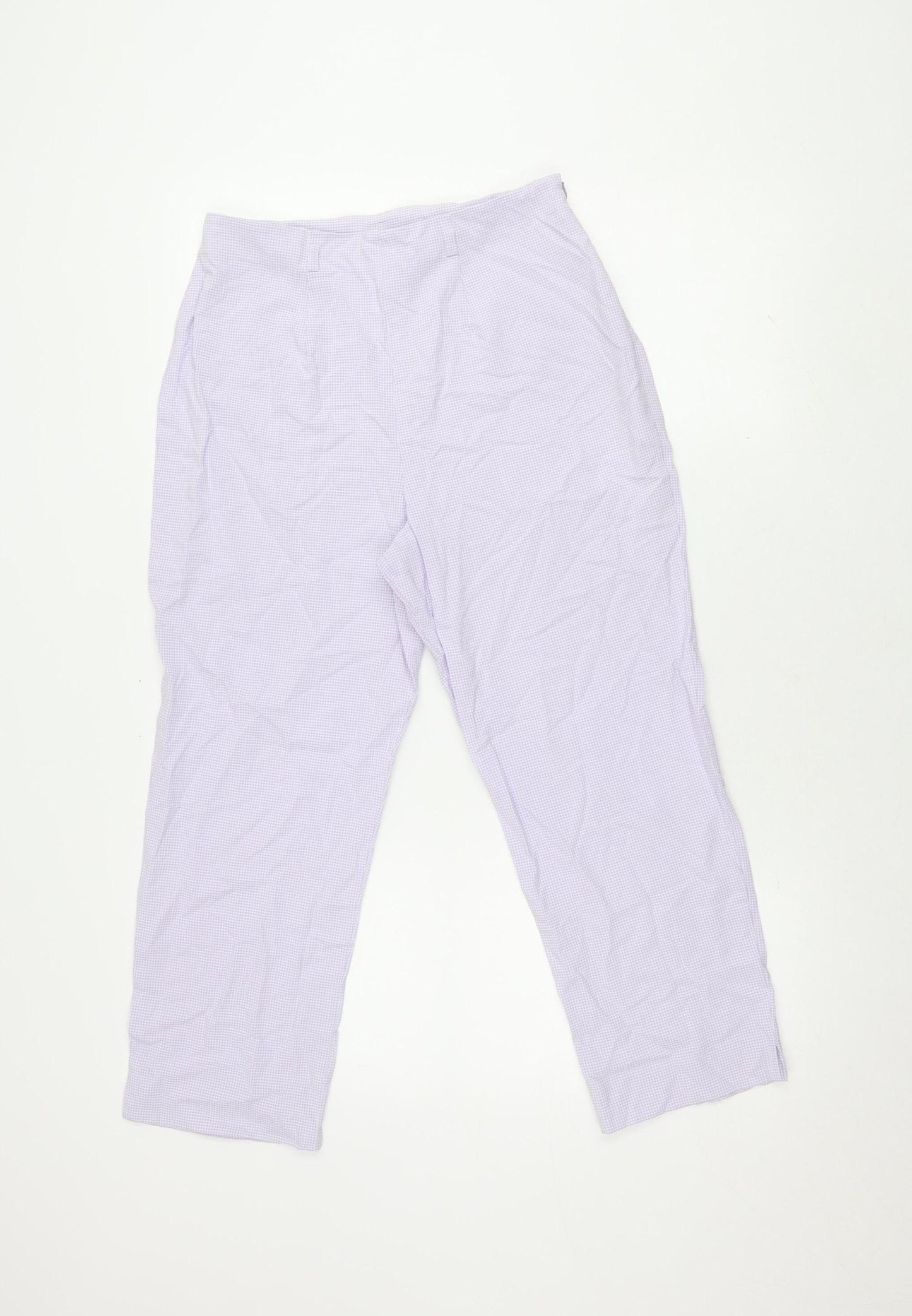 Minuet Women's Check Trousers, Size 10, Made in UK