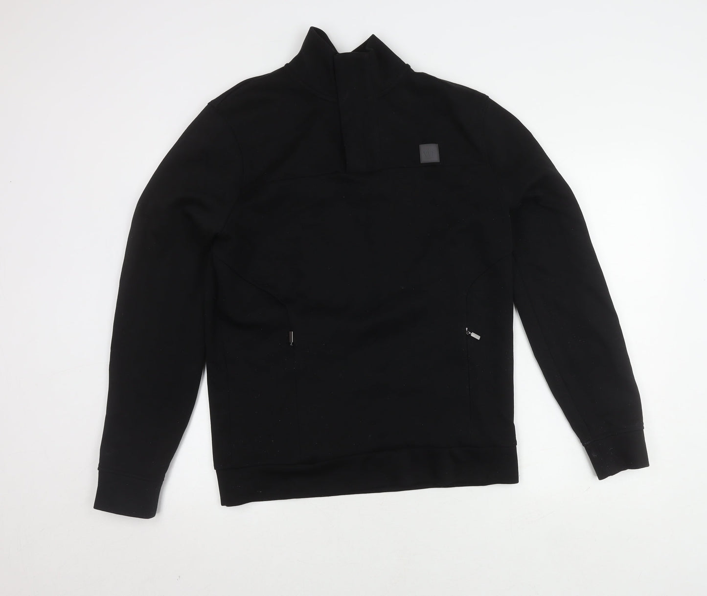Next Men's Black High Neck Sweatshirt M