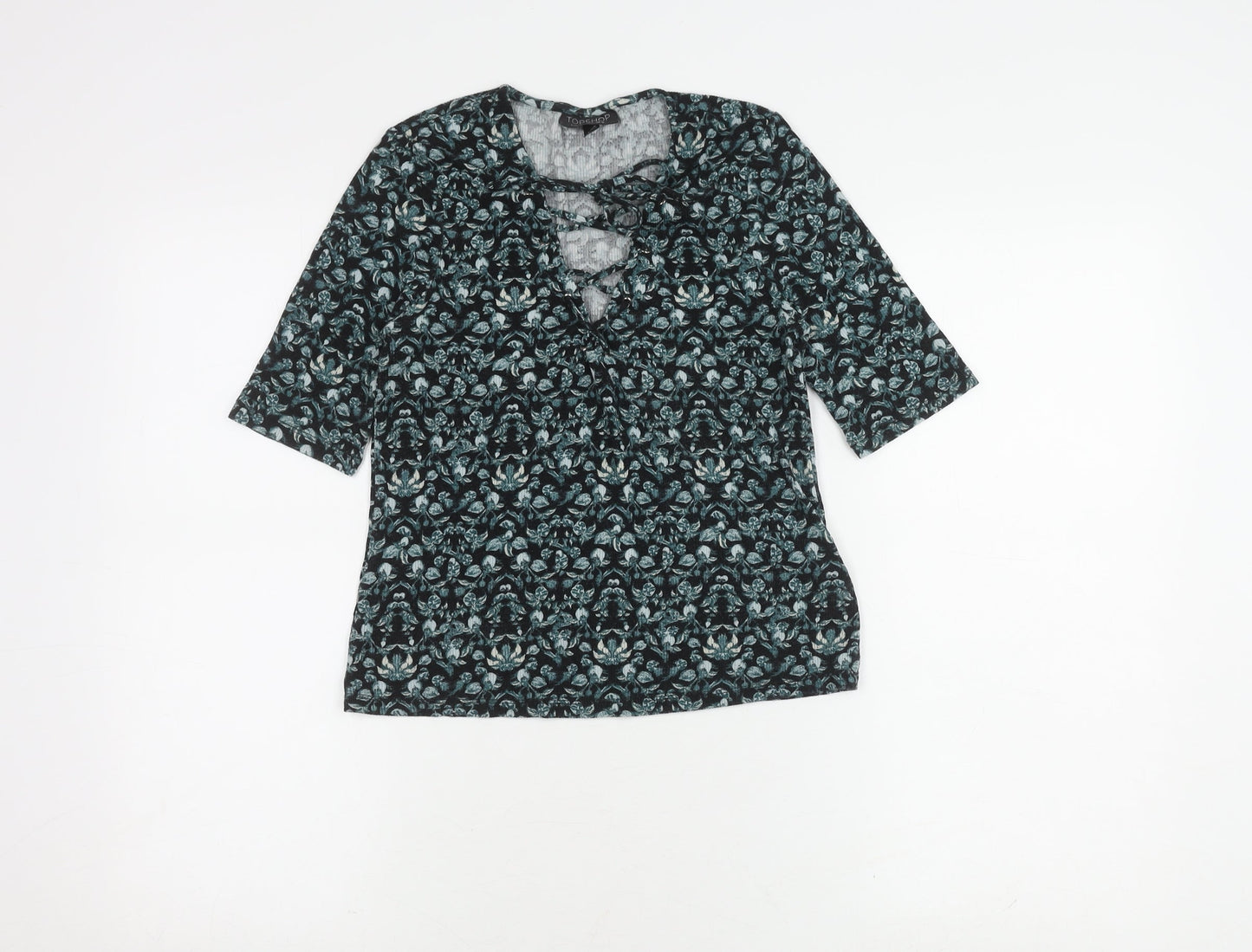 Topshop Women's Multicoloured Knit Top Size 12