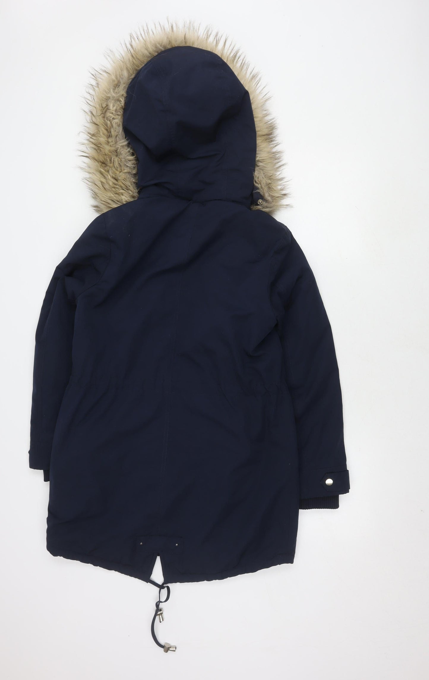 Miss Selfridge Women's Blue Parka Coat Size 10