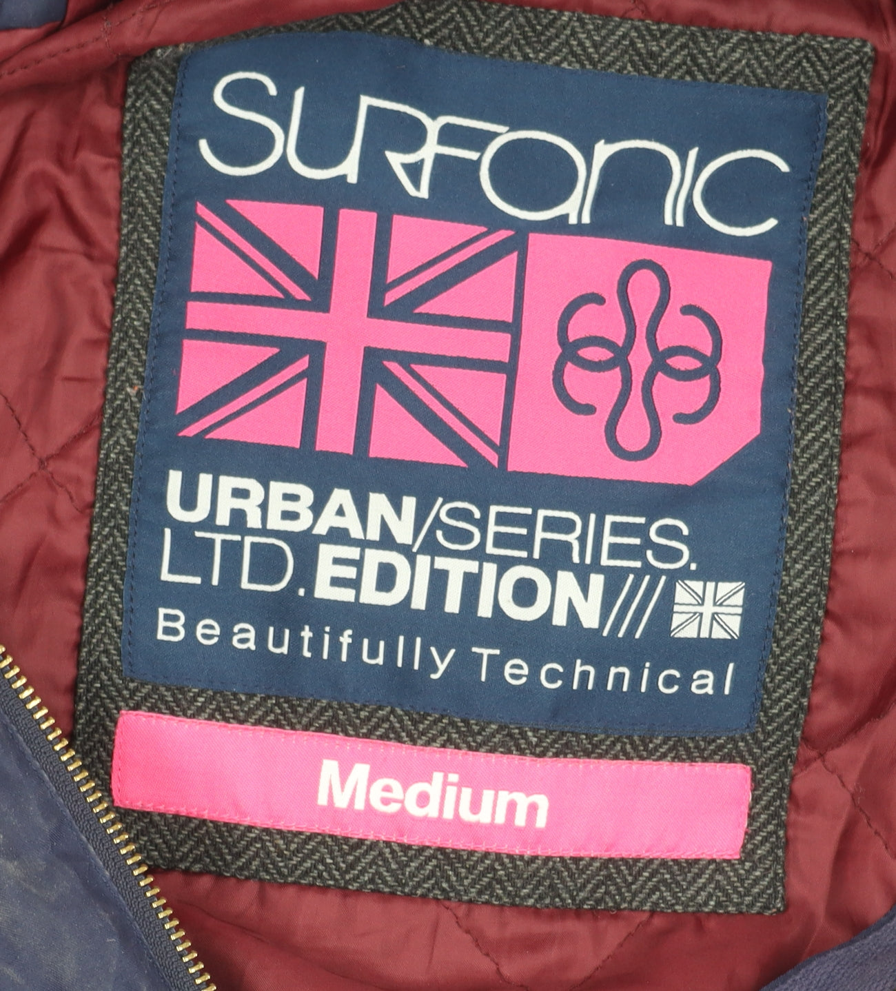 Surfanic Women's Blue Parka Jacket with Fur Trim Hood