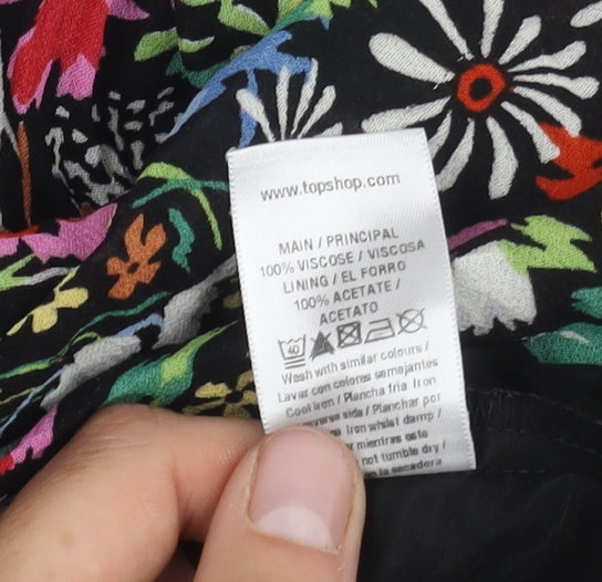 Topshop Petite Floral Dress Multicoloured Women’s Size 6