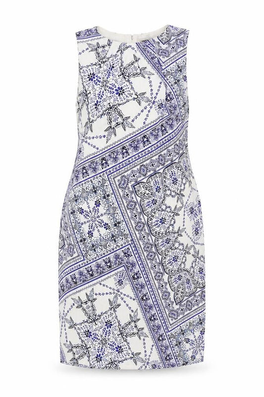 H&M Women's White Sleeveless Dress UK 8