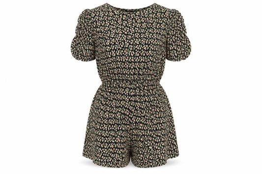 River Island Women's Floral Playsuit Multicoloured Size 6
