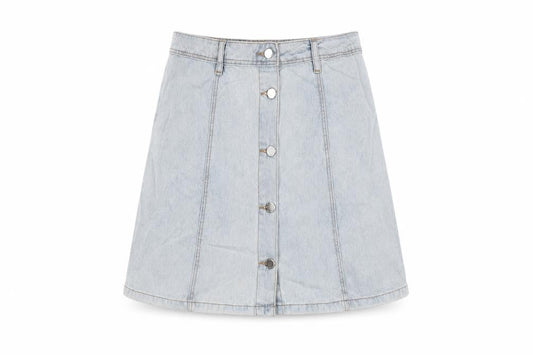 H&M Women's Blue A-Line Denim Mini Skirt Size 12