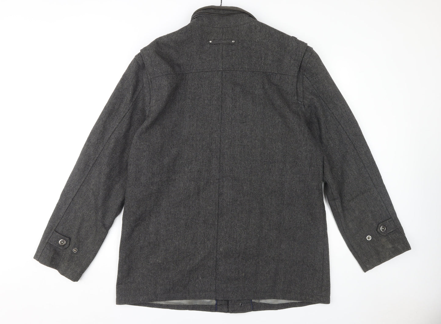 Butler and Webb Men's Grey Military Jacket L