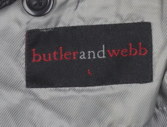 Butler and Webb Men's Grey Military Jacket L