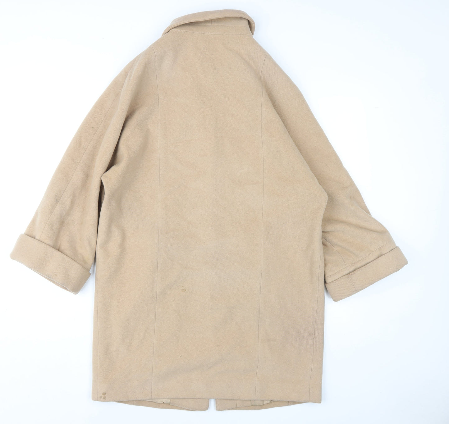 Helene Berman Women's Beige Wool Coat Size 10
