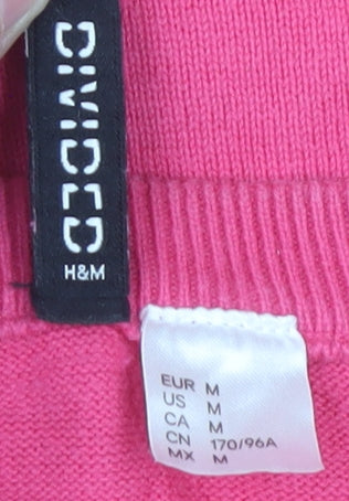H&M Women’s Pink Crew Neck Pullover Jumper Size 12