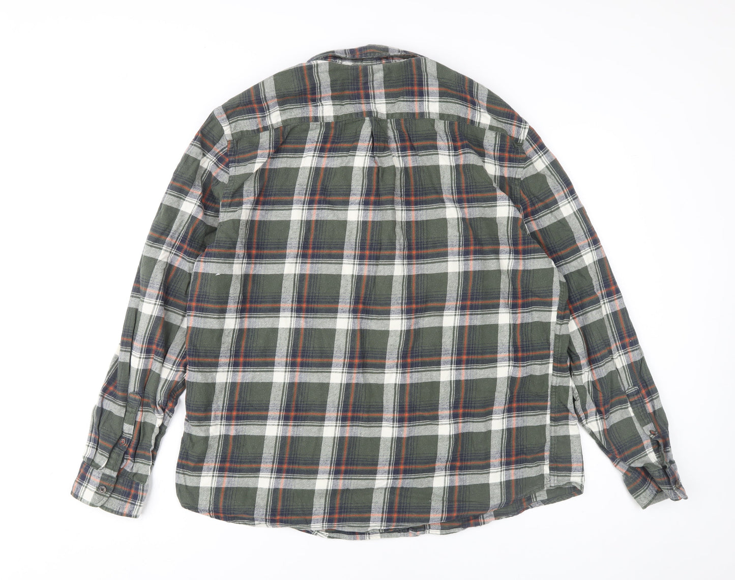 Marks and Spencer Men's 2XL Plaid Button-Up Shirt