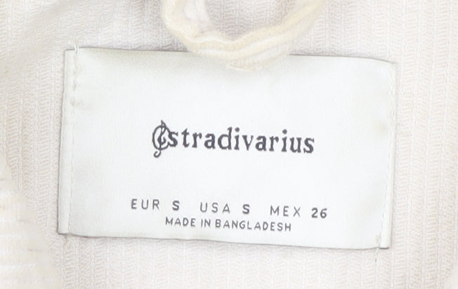 Stradivarius Beige Corduroy Unisex Jacket Size S