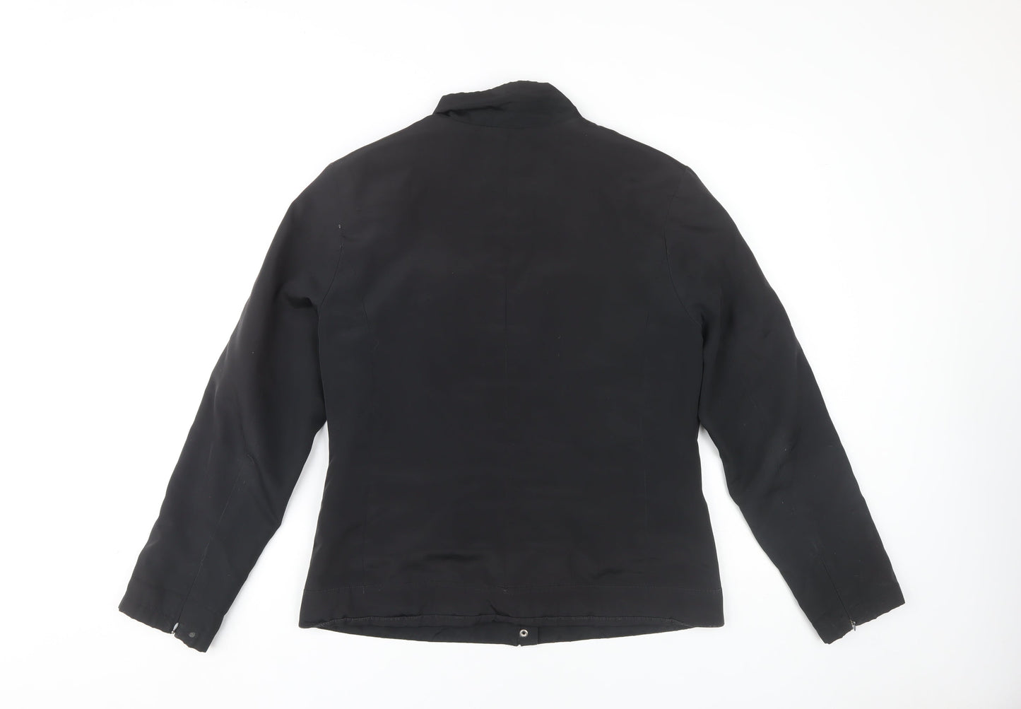 Next Women's Black Jacket Size 12 Regular Zip Casual