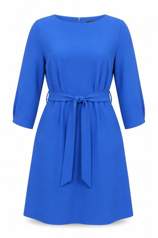 Next Women's Blue A-Line Dress, Size 12, 3/4 Sleeve