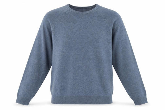 BHS Men's XL Blue Crew Neck Pullover Knit Jumper