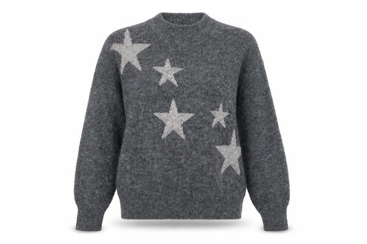 Marks & Spencer Women's Grey Star Pullover Jumper S