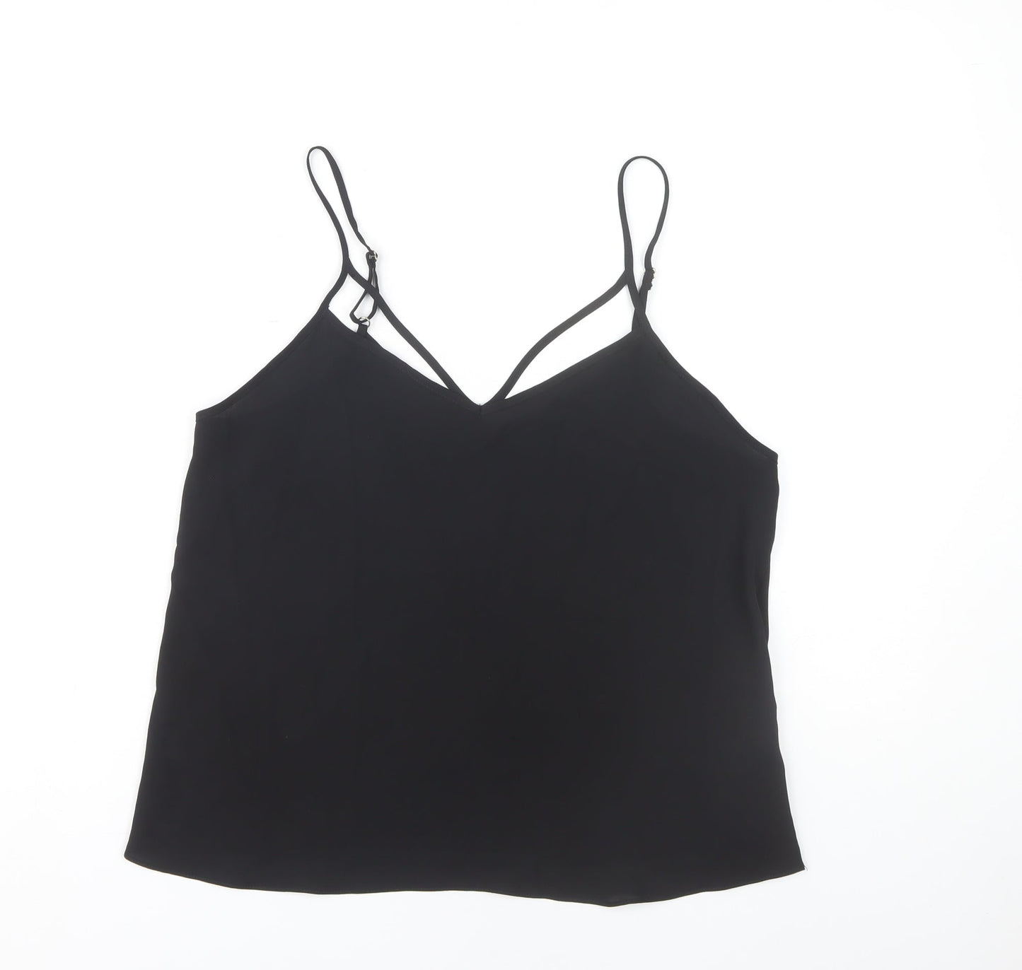 River Island Women's Black Camisole Tank Top Size 10