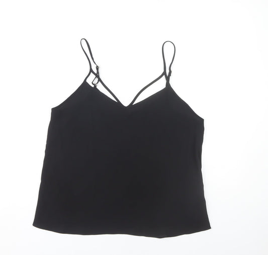 River Island Women's Black Camisole Tank Top Size 10