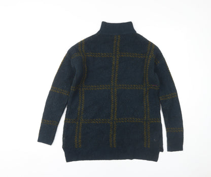 Next Women's Blue Check Pullover Jumper Size 8