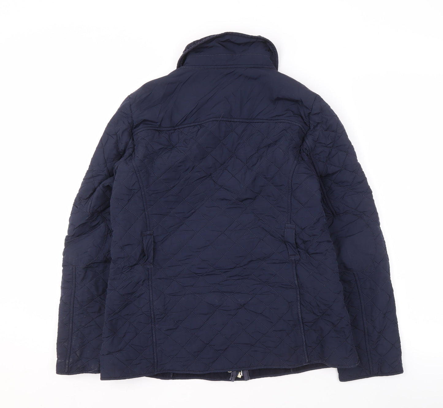 Marks and Spencer Women's Blue Quilted Jacket Size 10