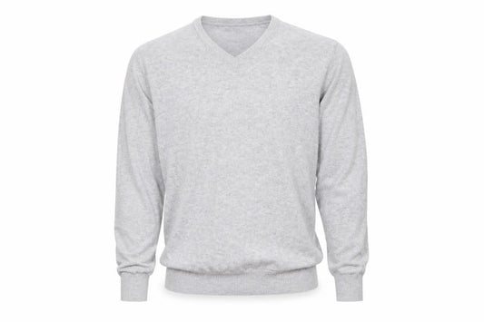 Next Men's Grey V-Neck Jumper, Size M