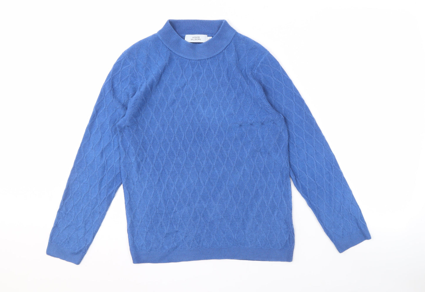 Honor Millburn Women's Blue High Neck Jumper, Size 10-12