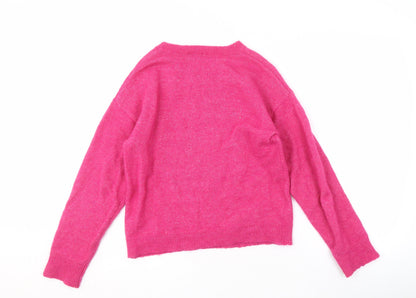 Back view of Roman Women's Pink Knit jumper -, size S