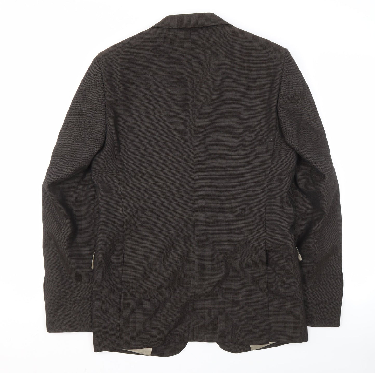 Zara Men's Brown Blazer 36 Notch Lapel Business Jacket