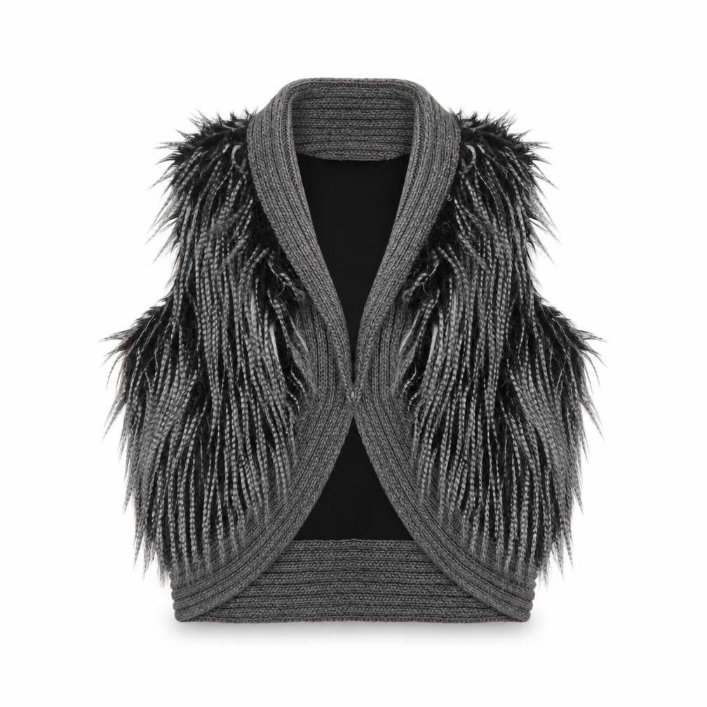 Vero Moda Jeans Women's Grey Vest Jumper Knit XL