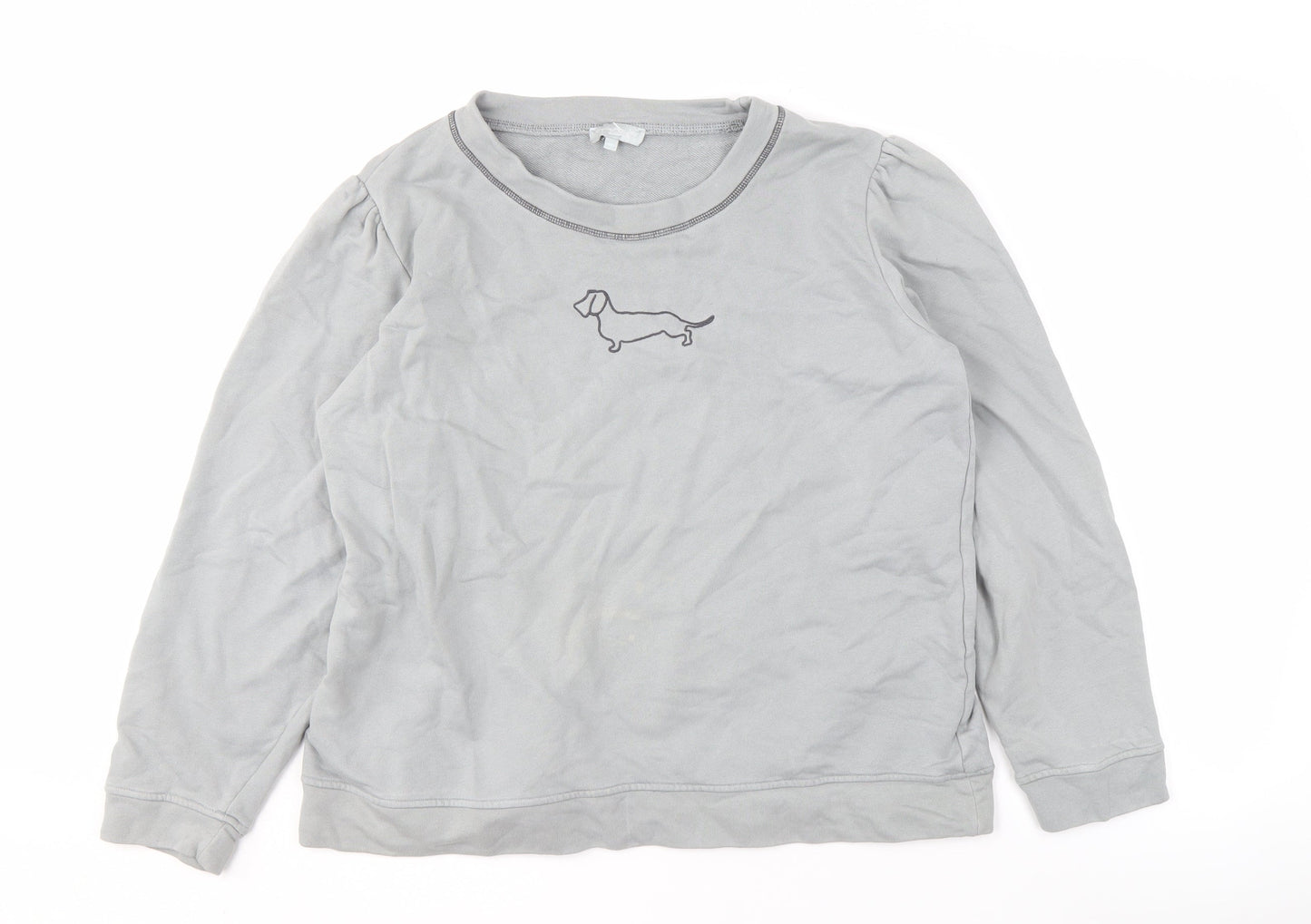 Sophie Allport Grey Women's Pullover Sweatshirt Medium