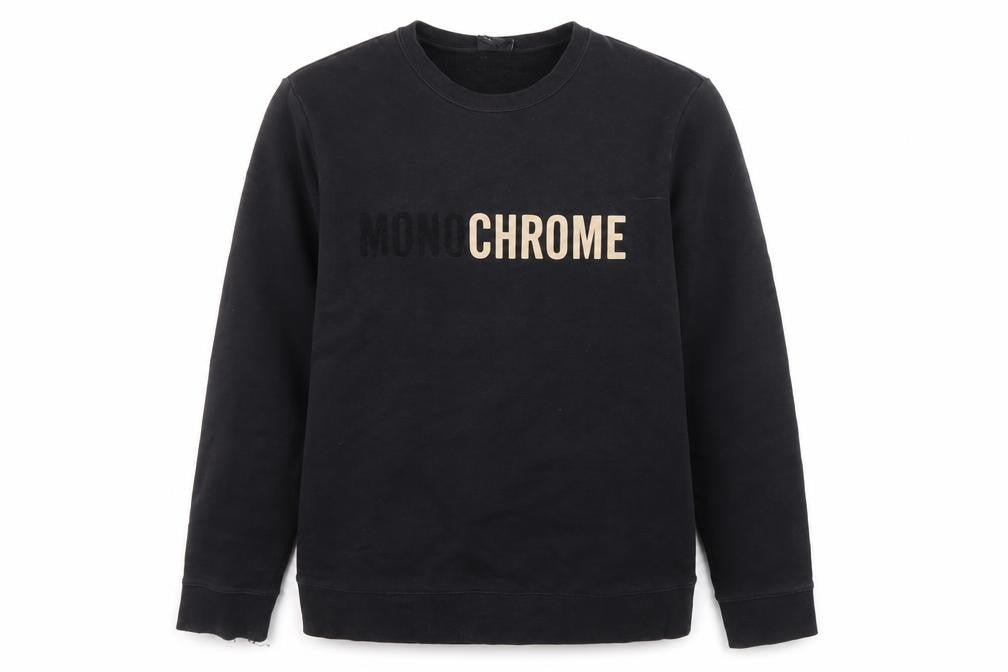 H&M Black Unisex Crew Neck Pullover Sweatshirt M