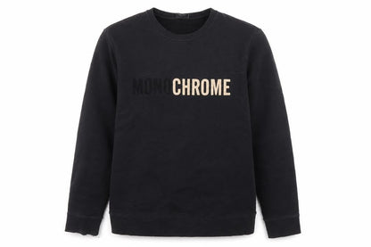 H&M Womens Black Crew Neck Pullover Sweatshirt M