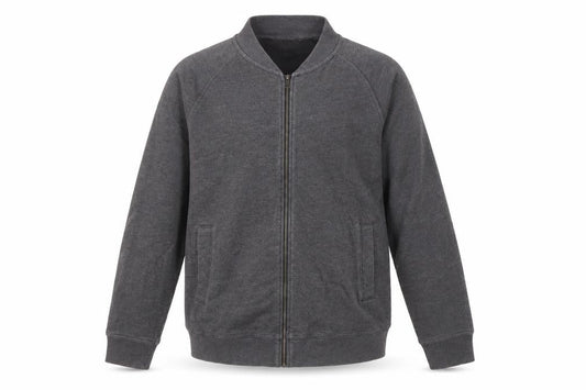 Front view of Marks & Spencer Men's Grey Jacket M - Casual Full Zip