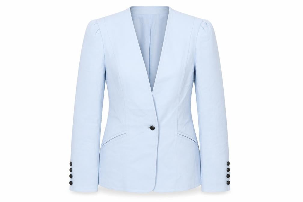 Windsmoor Women's Blue Suit Jacket Size 10 Modal Blend
