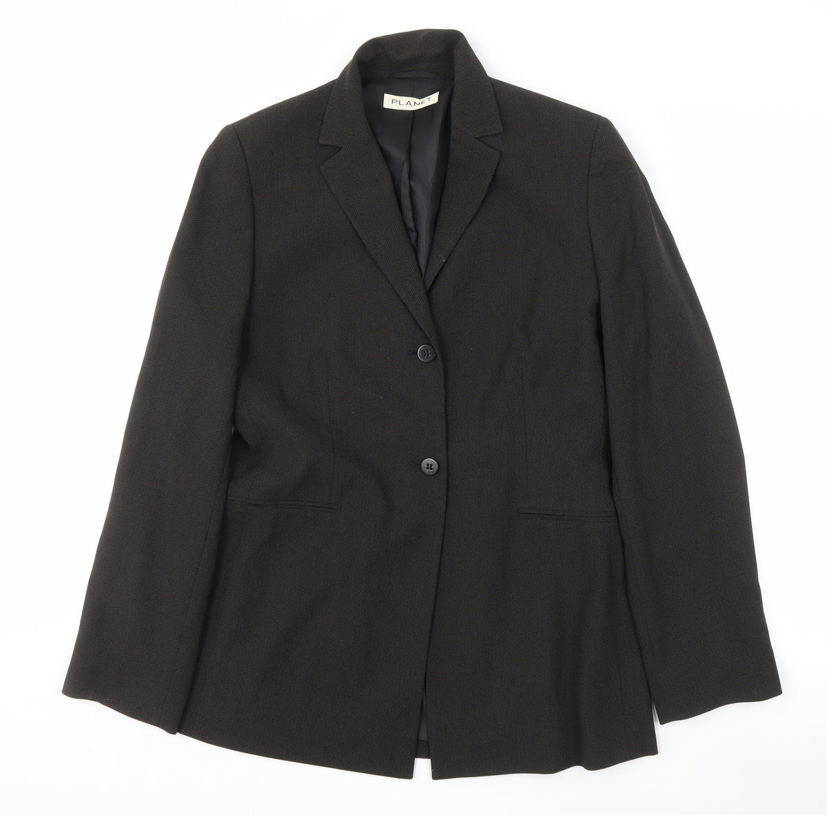 Planet Women's Black Suit Jacket, Size 10, Two-Button