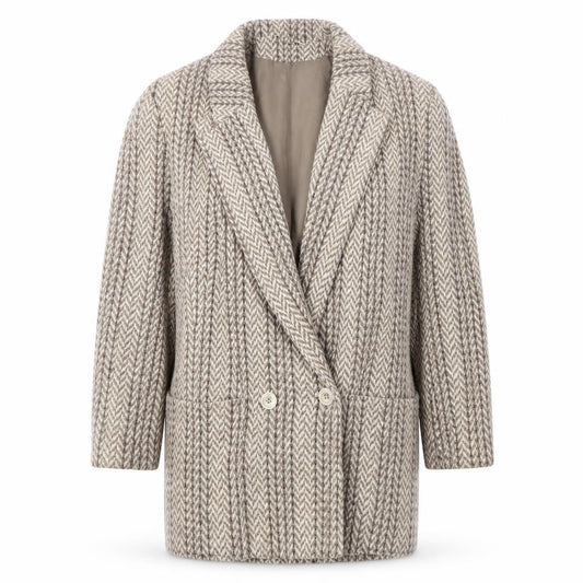 BHS Women’s Brown Herringbone Blazer, Size 12